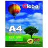 Papel Glossy resma x 100 hojas A4 de 200 Grs. Global PAPERG200A4-C