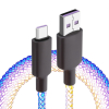Cable Mallado Tipo C a USB RGB OPTICO 1mt. Intco CP01-20-021